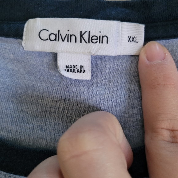 Mens Blue Calvin Klein Tshirt Size XXL - Picture 5 of 7